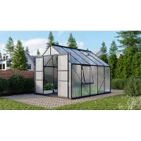 Vitavia Vitavia, Aktionsangebot (inkl. 100 Euro Zubehör): Gewächshaus "Meridian 2 8300", schwarz, 8,3 m², 6 mm HKP
