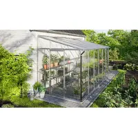 Vitavia Vitavia, Anlehn-Gewächshaus "Ida 7800", aluminium eloxiert, 7,8 m², 3 mm ESG/6 mm HKP