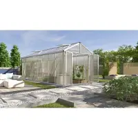 Vitavia Vitavia, Aktionsangebot (inkl. 100 Euro Zubehör): Gewächshaus "Zeus Comfort 15700", aluminium eloxiert, 15,7 m², 16 mm HKP