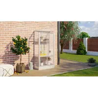Vitavia Vitavia, Balkongewächshaus "Polis", aluminium eloxiert, 4 mm HKP mit Stahlfundament