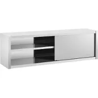 Expondo Royal Catering Edelstahl Hängeschrank - 200 x 45 cm - - 30 kg