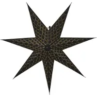 Star Trading Schwarzer Papier-Weihnachtsstern Brodie - 60 cm