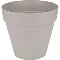 Elho Pflanzgefäß 'Loft Urban round 50', warm grey, ca. Ø 48,5 x H 44,5 cm