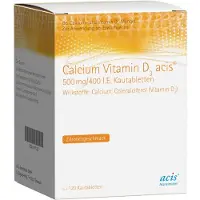 Acis Calcium Vitamin D3 500 mg/400 I.e. Kautabl. 120 St Kautabletten