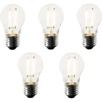 LUEDD 5er-Set Smart E27 LED-Glühbirnen P45 4,5W 470 lm 1800-4000K