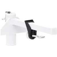 vidaXL Sonnenschirmhalter für Balkon Weiß 38 mm Stahl