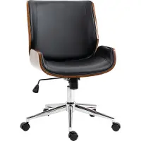 Vinsetto BÜROSTUHL mit Wippfunktion, Ergonomischer Computerstuhl, bis 120 kg Belastbar