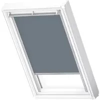 Velux Original Verdunkelungsrollo für dachfenster U08, Blaugrau, Grauer Führungsschiene