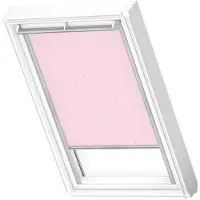 Velux Verdunkelungsrollo Kids rose Sterne manuell Rahmen aluminium DKL M10 4659S