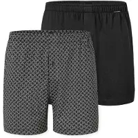 Schiesser Herren Jersey-Boxershorts, 2er Pack - 2Pack Boxershorts, Baumwolle, einfarbig
