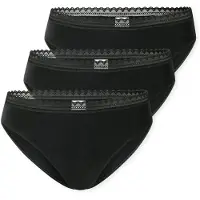 Schiesser Damen Rio-Slips, 3er Pack - 3Pack Rio Slip, Stretch Cotton, uni