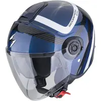 Scorpion EXO-City II Riva Schwarz Blau Jethelm Größe M