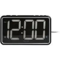 Karlsson - Wecker New Retro - Schwarz