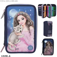 TOPModel 3 Fach Federtasche LED WOLF