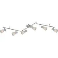 Globo Lighting LED Strahler Metall Nickel matt, 6x E14 LED