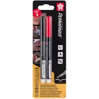 Sakura Permapaque Fine Set, Schwarz und Rot