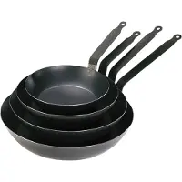 De Buyer Frypan T BLEU.5020/26 Bratpfanne, 26 cm max. Durchmesser, Aluminium, Induktionsherd-geeignet