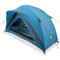 vidaXL Campingzelt 1 Person Blau Wasserfest