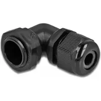 DeLOCK Kabelverschraubung 90 gewinkelt PG13,5 schwarz