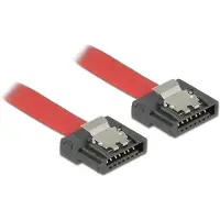 DeLOCK 83833, 0,2 m, SATA III, SATA 7-pin, SATA 7-pin, Männlich/Männlich, Rot