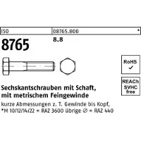 Hörger & Geßler Sechskantschraube ISO 8765 m.Schaft M 8 x1 x 50 8.8