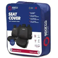 Big Buy Cooking Autositzbezüge Sparco Corsa Schwarz/Rot