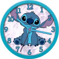 Disney KIDS EUROSWAN Stitch - Wanduhr LAS3015