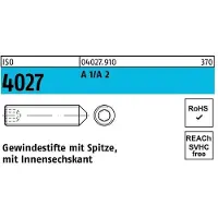 Reyher Gewindestift ISO 4027 Spitze/Innensechskant M 2 x 2 A 2