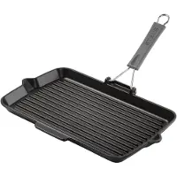 Staub Grillpfanne Rechteckig Schwarz 34 x 21 cm