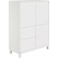 PAIDI Kinderwelten Highboard Olli , weiß , Maße (cm): B: 94,8 H: 119,7 T: 40.1