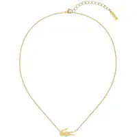 Lacoste für Damen. 2040044 Halskette aus vergoldetem Stahl (OSFA), Lässig, Rostfreier Stahl