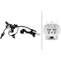 Hella Sensor Raddrehzahl 2-polig Hallsensor 705 mm Kabel für u.a. LEXUS RX