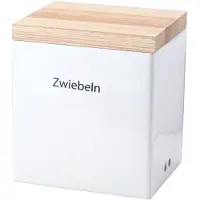 Continenta Vorratsdose mit Holzdeckel 18 x 15,5 x 20,5 cm