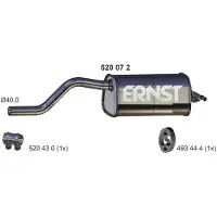 ERNST 520072 Endschalldämpfer für RENAULT TWINGO II (CN0) Auspuff