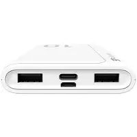 Silicon Power GP15 Powerbank Akkuladegerät 10000 mAh 2x USB 2.1A (SP10KMAPBKGP150W) Weiß
