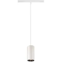 SLV 48V LED Schienensystem Pendelleuchte Numinos S in Weiß und Chrom 16W 960lm 2700K 20°