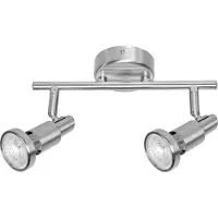 Ledvance SPOT, Strahler Oberflächenbeleuchtung, GU10, 2 Glühbirne(n), LED, 5,2 W, Silber