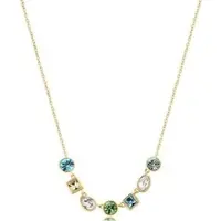 Brosway - Playful gold-plated necklace with colored crystals Symphonia BYM164