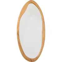 Fragix Yin Wandspiegel, groß, organische Form – Holz – 60x120