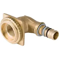 Geberit Anschlusswinkel Mepla 20xRp 1/2, 90G, f UP-Spülkasten, Rotguss