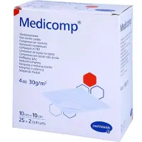 Medicomp Vlieskomp.steril 10x10 cm 4lagi 25X2 St