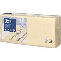 Tork 477884 Soft Lunchservietten 33 x 33 cm sand 3-lagig, 10 x 150 Stück/Karton