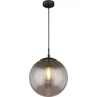 Globo Hängeleuchte Metall schwarz matt, 1x E27