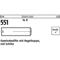 F. REYHER Nchfg. GmbH & Co. KG Gewindestift DIN 551 m.Kegelkuppe/Schlitz M 6 x 12 14 H