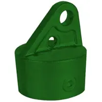 GAH Alberts Alberts Strebenkappe, Alu, Grün RAL6005, für Ø 42