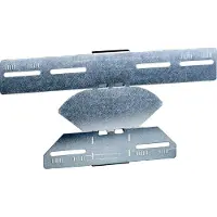 Wibe GROUP Justerbar hjørne for kabelbakker KB184/KB284 højde 60 mm, bredde 200 mm El-forzinket