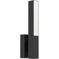 Eglo UGENTO Wand-/Deckenleuchte Lampe Beleuchtung - L6 x H31,5 x AL9,5 cm - schwarz - 2X4,5W inkl. - IP44