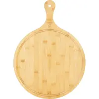 Cozze Servierbrett Pizza Bambus mit Griff 35 cm