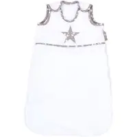 Babybay Schlafsack Organic Cotton, weiß Applikation Stern taupe Sterne weiß 500427