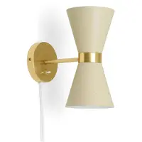 Audo Copenhagen Collector Wandleuchte Crème - , Collector, dimmbar, Beige, für Wohnzimmer, Metall, Design